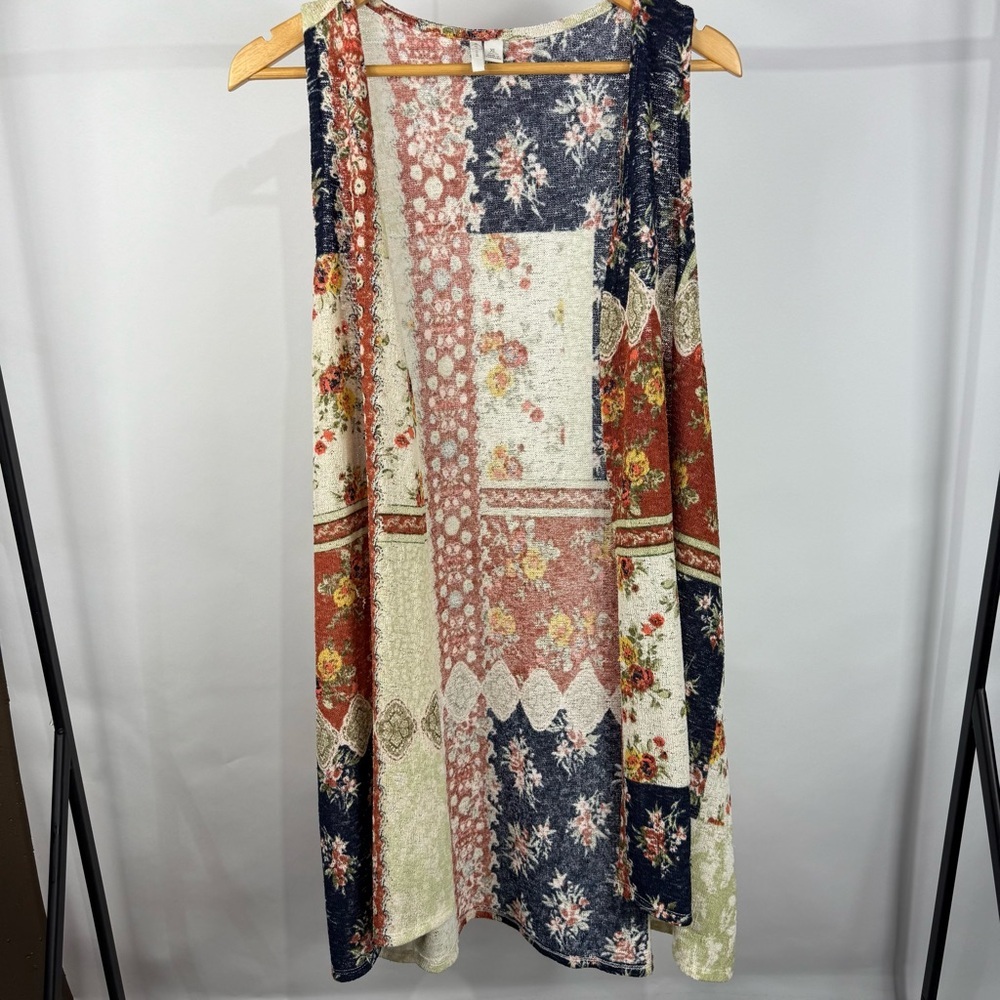 Patchwork Duster Vest Size Xl - image 2